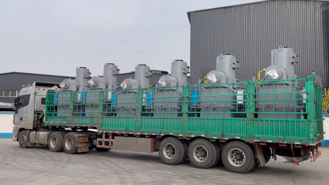 客戶訂購(gòu)的6臺(tái)垃圾焚燒爐發(fā)車了
