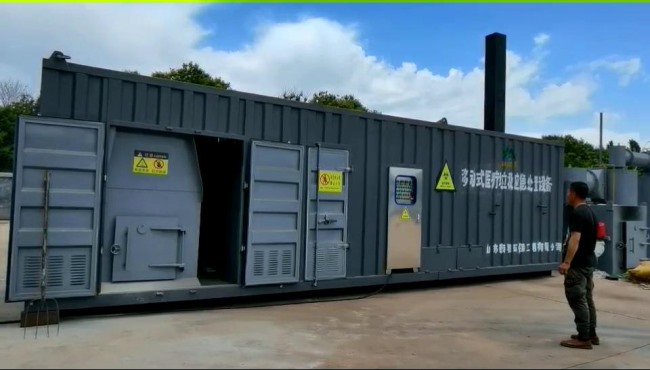 移動(dòng)式醫(yī)療垃圾應(yīng)急處理設(shè)備使用現(xiàn)場(chǎng)