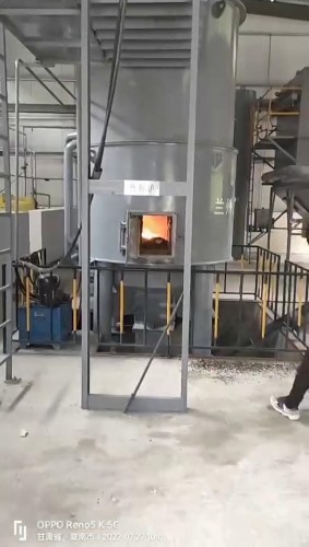 蘭州客戶生活垃圾焚燒爐設備投入使用